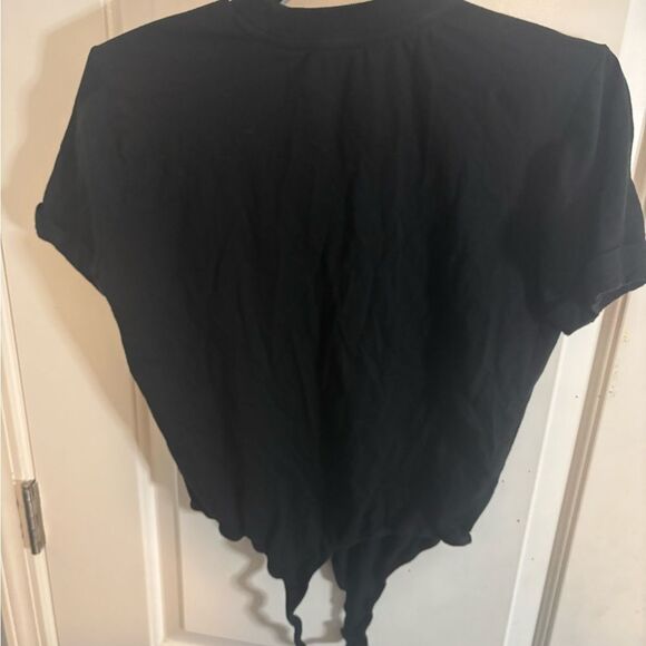 DANIELLE BERNSTEIN Black short sleeve t-shirt Bodysuit size small EUC - Picture 5 of 5